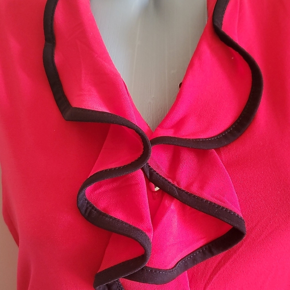 Carmen Marc Valvo Dress Tank Red and Black NWT - Picture 3 of 9